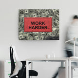 WORK HARDER CANVAS